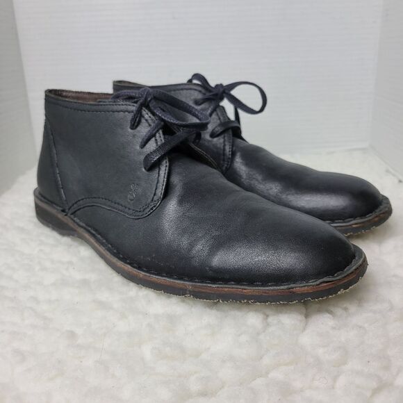 John Varvatos Hipster Men's Boots Size 11.5 Chukka Black Soft Leather - Picture 1 of 11